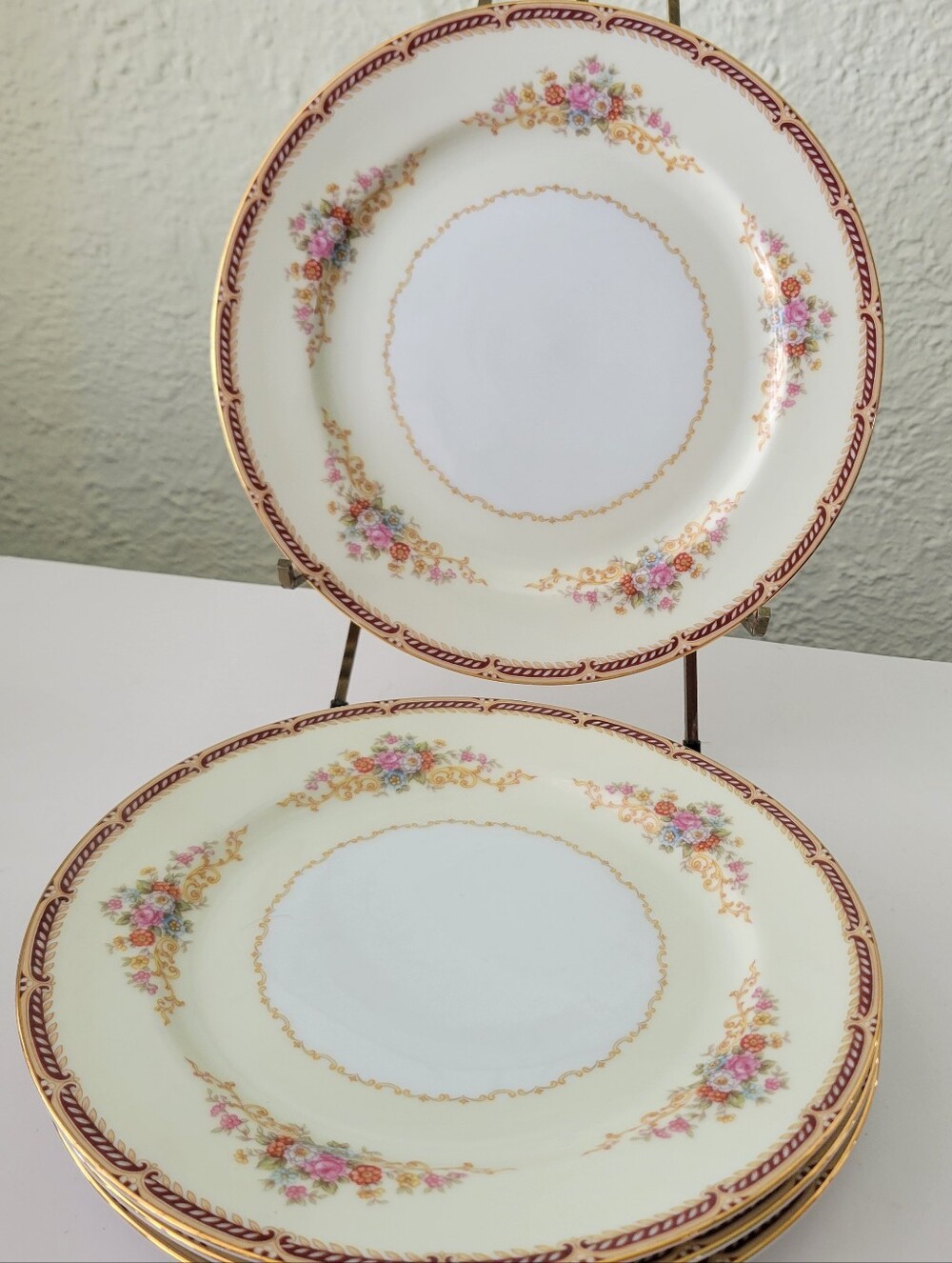 Noritake Japan Alberta 6501  Dinner Plates Set Of 4